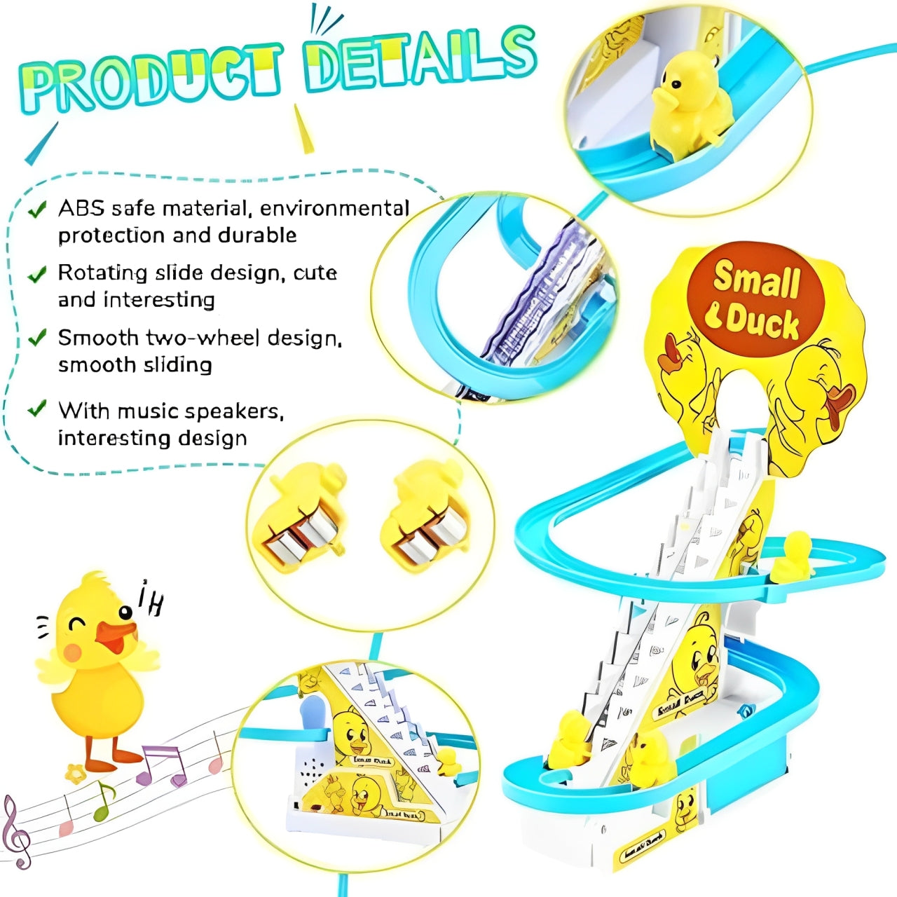 Duck Climbing Stairs & Slide Track 1