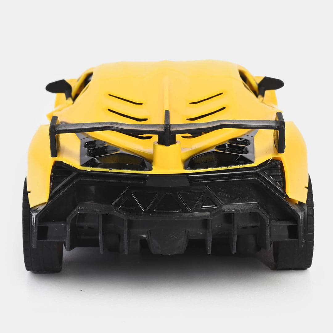 Stylish Yellow Sports Car2