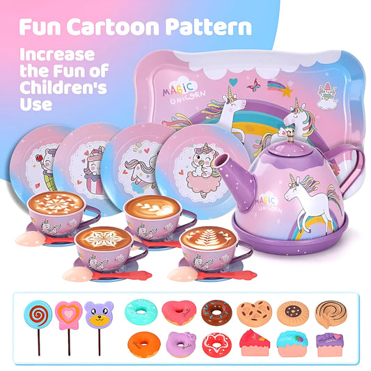 Tea Party Set Metal (Unicorn)