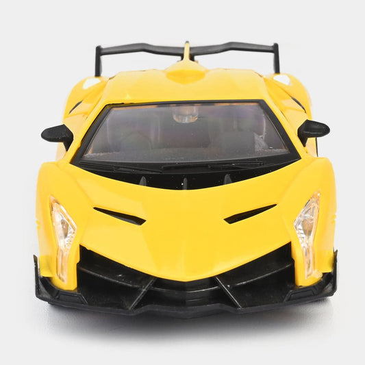 Stylish Yellow Sports Car