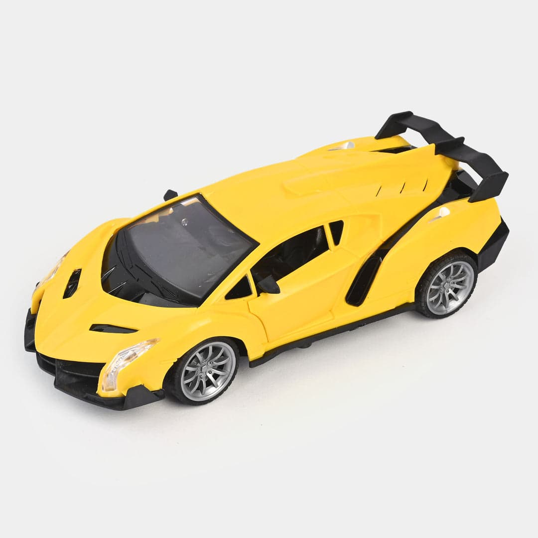 Stylish Yellow Sports Car1
