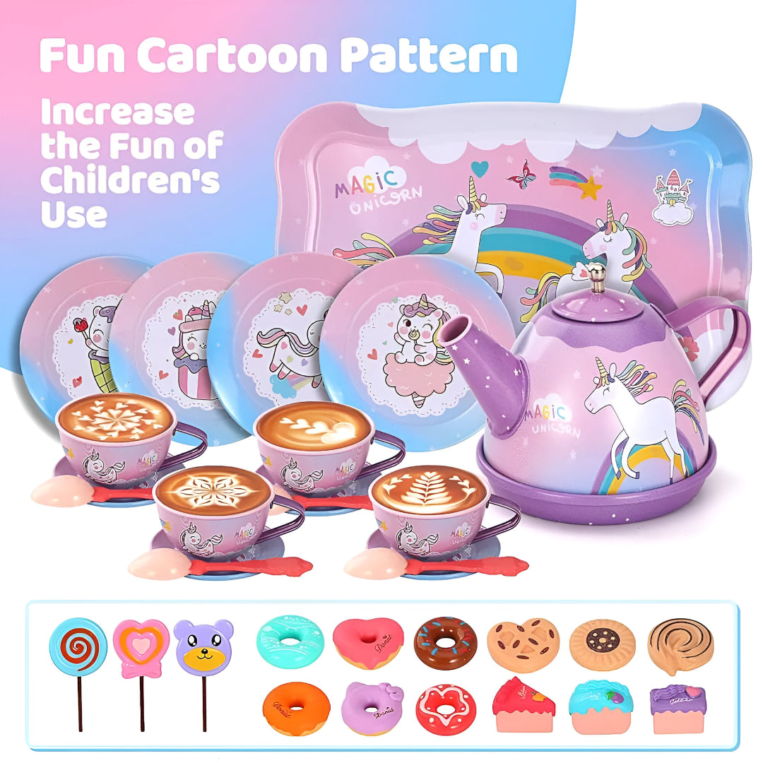 Tea Party Set Metal (Unicorn)