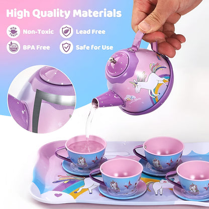 Tea Party Set Metal (Unicorn)1