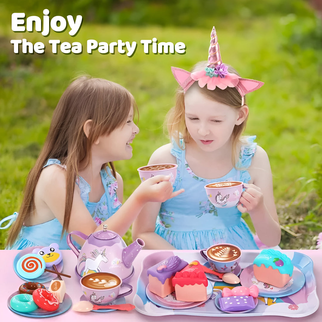 Tea Party Set Metal (Unicorn)2