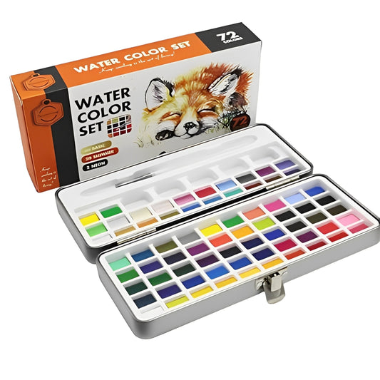 Watercolor Paint Set – 72 Vibrant Colors