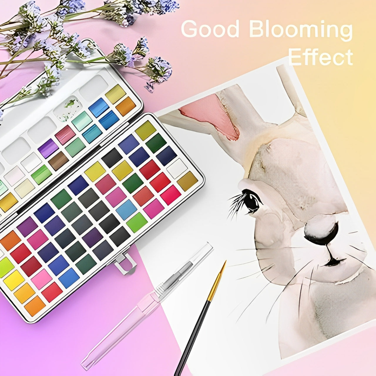 Watercolor Paint Set – 72 Vibrant Colors1