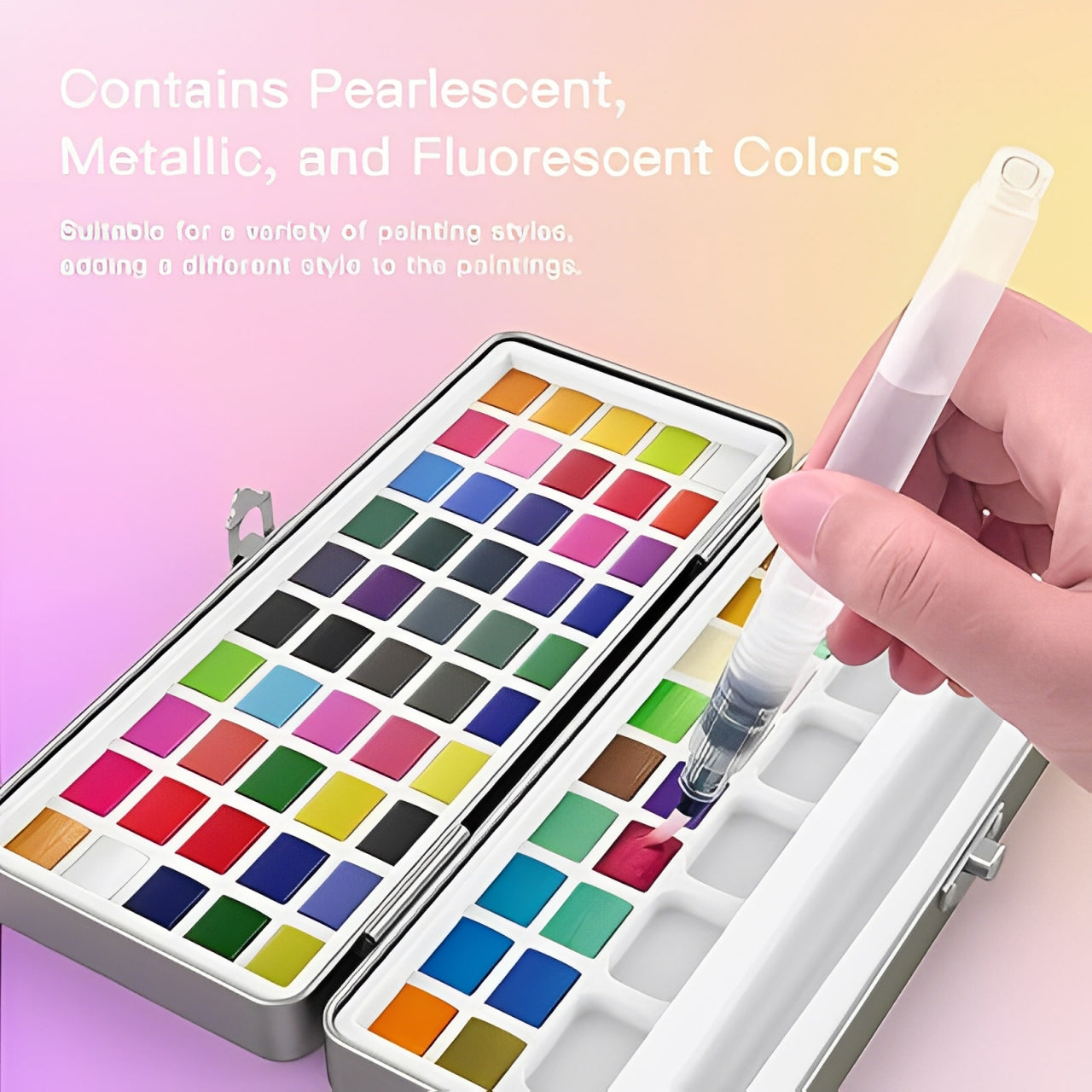 Watercolor Paint Set – 72 Vibrant Colors 3